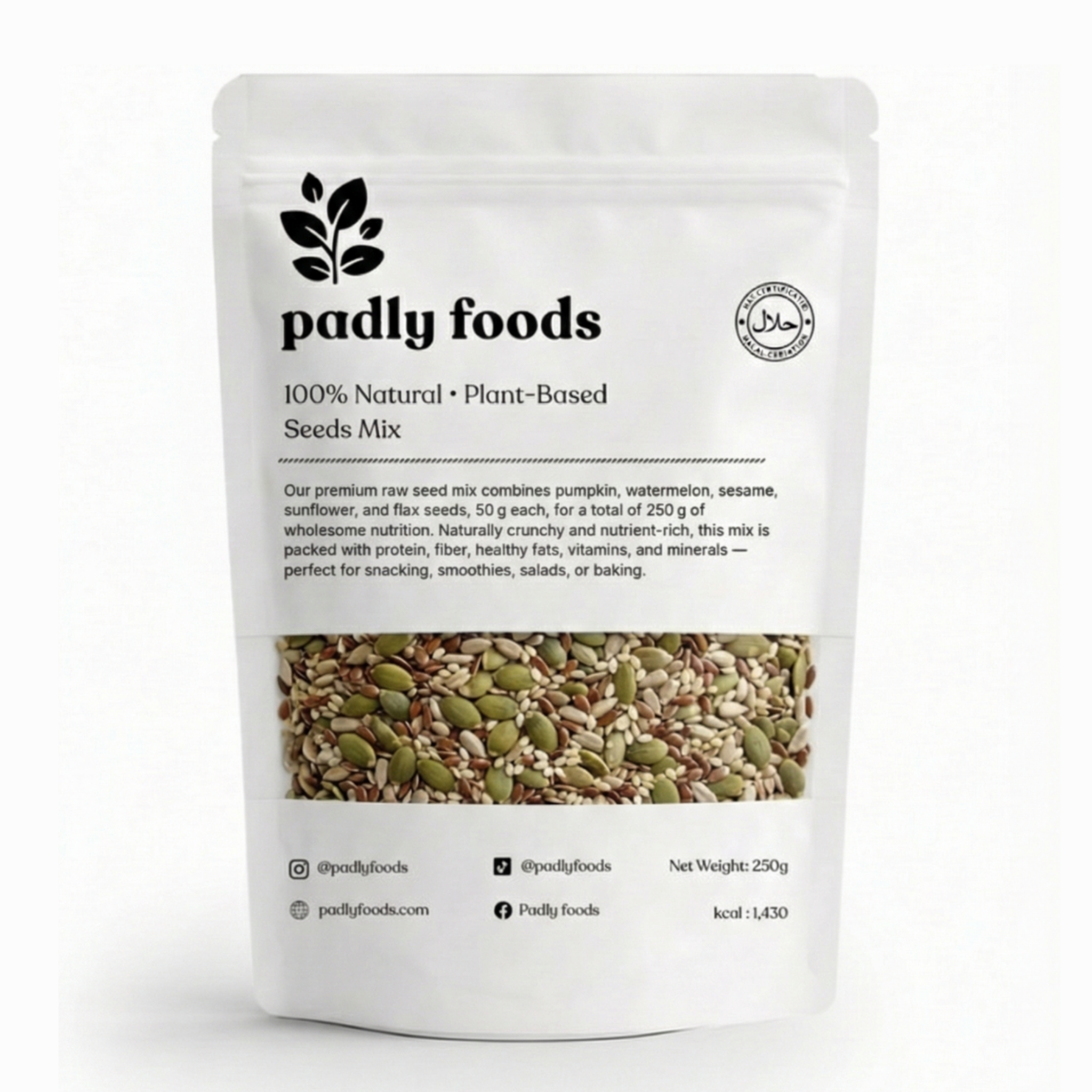 Natural Seeds Mix 250g by Padly Foods