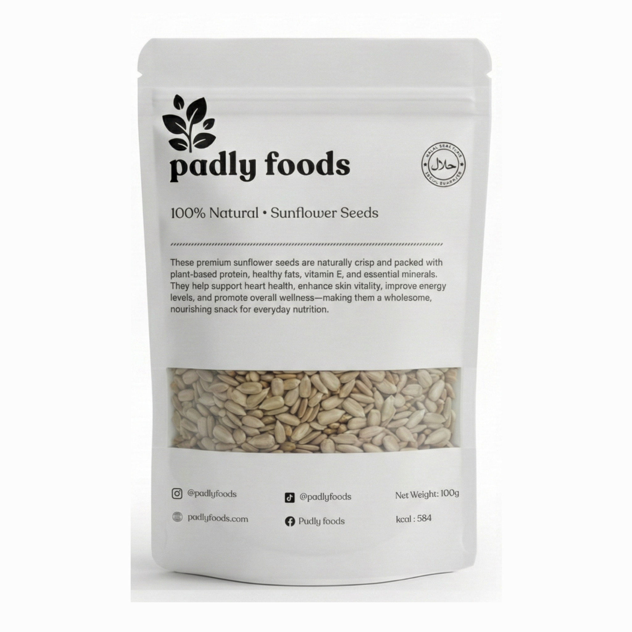 Sunflower Seeds 100g Pouch by Padly Foods